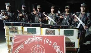 বিজিবির অভিযানে ৪০০ কার্টুন ভারতীয় সিগারেট জব্দ