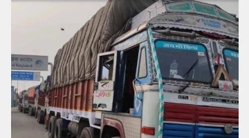 ভারতীয়দের বাধায় সিলেট সীমান্তের ওপারে শতকোটি টাকার পণ্য আটকা