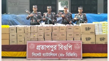 সিলেট সীমান্তে ১ কোটি টাকার পণ্য জব্দ