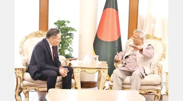 রাশিয়ার সাথে শান্তিপূর্ণ পরমাণু শক্তি সম্প্রসারণে আগ্রহী বাংলাদেশ : প্রধান উপদেষ্ঠা